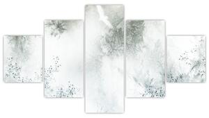 Obraz abstracji liści (125x70 cm)