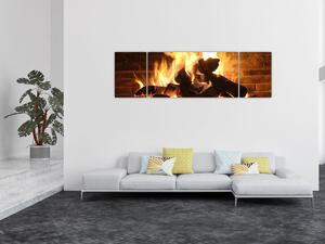 Obraz - Ogień (170x50 cm)