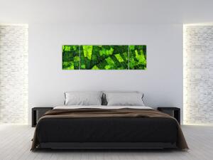 Obraz - Detal liścia (170x50 cm)