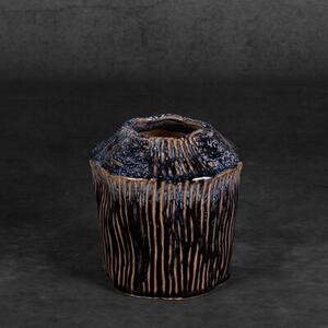 Wazon EUROFIRANY Alda 13 x 14 cm Granatowy