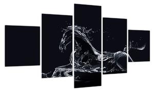 Obraz - Koń i woda (125x70 cm)