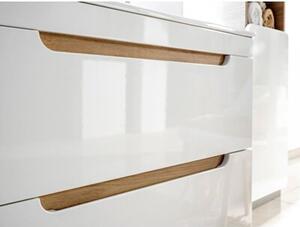 Szafka pod umywalkę ARUBA 821 80 cm biała/dąb
