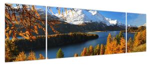 Obraz - Jesień w Alpach (170x50 cm)