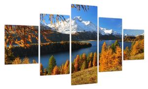 Obraz - Jesień w Alpach (125x70 cm)
