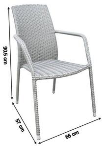 Krzesło ogrodowe PATIO Etienne Szary
