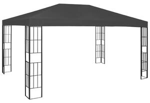 Altana ze sznurem lampek LED, 3x4 m, antracytowa