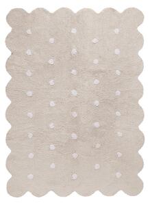 Beżowy bawełniany dywan dziecięcy tkany ręcznie odpowiedni do prania 120x160 cm Biscuit Beige – Lorena Canals