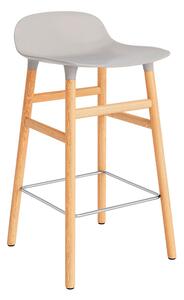 Normann Copenhagen - Kształt Stołek barowy H65 Oak/Warm Grey