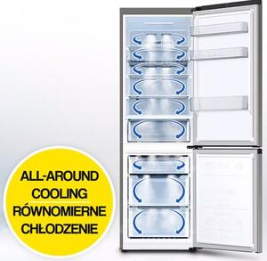 Lodówka SAMSUNG RB38C672ESA EF AI No Frost 203cm Metaliczny grafit