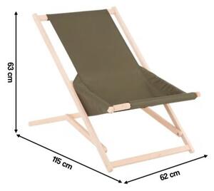Leżak PATIO Gozo Komfort 409578 Khaki