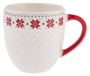 Biały porcelanowy kubek 630 ml Knitting – Dakls