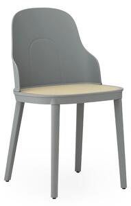 Normann Copenhagen - Allez Krzesło Molded Wicker/PP Grey