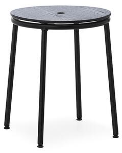 Normann Copenhagen - Circa Stołek H45 Black Steel/Black Oak