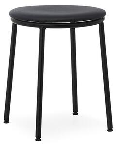 Normann Copenhagen - Circa Stołek H45 Upholstery Black Steel/Ultra Leather Black Normann Copenhage