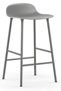 Normann Copenhagen - Kształt Stołek barowy H65 Steel/Grey