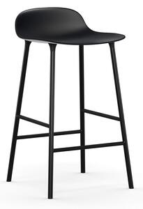 Normann Copenhagen - Kształt Stołek barowy H65 Steel/Black