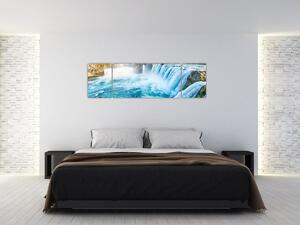 Obraz - Wodospady (170x50 cm)