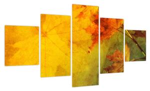 Obraz - Jesienne liście (125x70 cm)