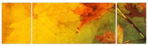 Obraz - Jesienne liście (170x50 cm)