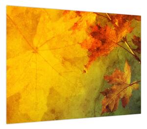 Obraz - Jesienne liście (70x50 cm)