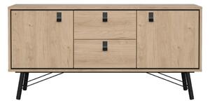 Komoda w dekorze dębu w naturalnym kolorze 150x72x40 cm Ry – Tvilum
