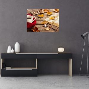 Obraz - Jesienna filiżanka herbaty (70x50 cm)