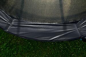 Trampolina G21 SpaceJump, 305 cm, czarna, z siatką zabezpieczającą + drabinka gratis