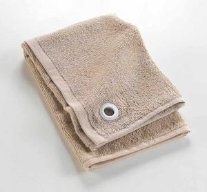 Beżowy bawełniany ręcznik frotte 50x50 cm Cuistot – douceur d'intérieur