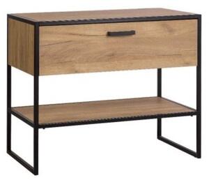 Szafka pod umywalkę BROOKLIN 827 90 cm dąb craft złoty