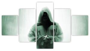 Obraz - Mnich w ciemności (125x70 cm)
