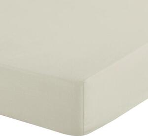 Prześcieradło EUROFIRANY Design 91 Soft z gumką 180 x 200 cm Kremowy