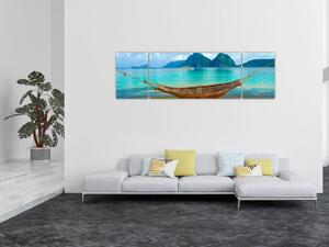 Obraz - Hamak na plaży 3 (170x50 cm)