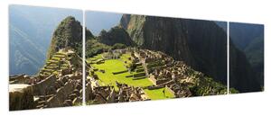 Obraz - Lamy na Machu Picchu (170x50 cm)