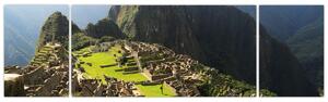 Obraz - Lamy na Machu Picchu (170x50 cm)