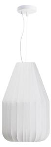 Biała lampa sufitowa z tekstylnym kloszem ø 30 cm Somar – Kave Home