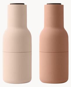 Komplet młynków do soli i pieprzu z pokrywką z drewna orzechowego Bottle Grinder, 2 elem