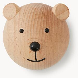 Hak ścienny z drewna bukowego Bear