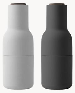 Komplet młynków do soli i pieprzu z pokrywką z drewna orzechowego Bottle Grinder, 2 elem