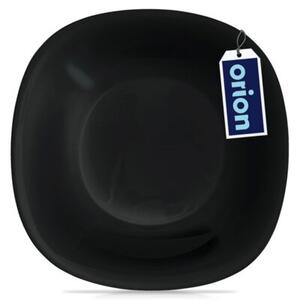 Talerz obiadowy głęboki szklany czarny LUNA 21,5 cm, 650 ml