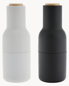 Komplet młynków do soli i pieprzu z pokrywką z drewna bukowego Bottle Grinder, 2 elem