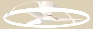 Inteligentny wentylator sufitowy LED Nepal, biały, DC, cichy – Mantra Mantra Iluminación, Nepal, ściemnialny, biały, salon, metal, nowoczesny