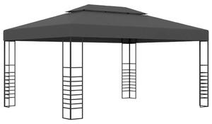 Altana ze sznurem lampek LED, 3x4 m, antracytowa