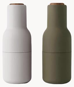 Komplet młynków do soli i pieprzu z pokrywką z drewna orzechowego Bottle Grinder, 2 elem