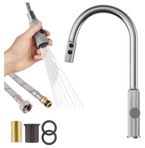 Granitan – bateria kuchenna – bateria zlewozmywakowa – wersja wysoka – chrom – bateria kuchenna – LUNA