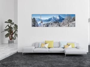 Obraz - Zaśnieżony krajobraz (170x50 cm)