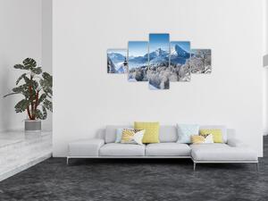 Obraz - Zaśnieżony krajobraz (125x70 cm)