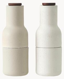 Komplet młynków do soli i pieprzu z pokrywką z drewna orzechowego Bottle Grinder, 2 elem