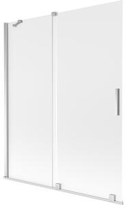 Mexen Velar parawan nawannowy 2-skrzydłowy rozsuwany 140 x 150 cm, szron, chrom - 896-140-000-31-01