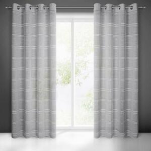 Firana gotowa EUROFIRANY Arcadia 140 x 250 cm Srebrny