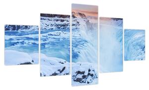 Obraz - Chłodne wodospady (125x70 cm)